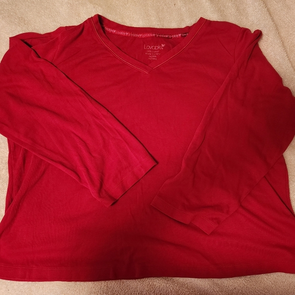 Lovable Red Long Sleeve Top & Pants - Picture 2 of 10